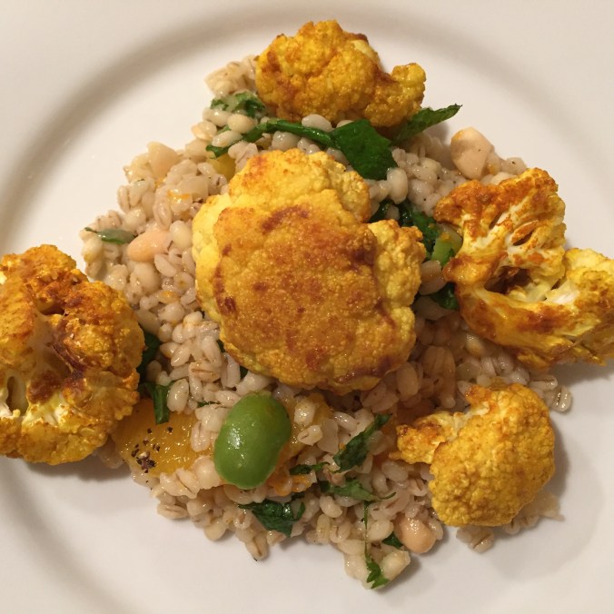 Spice-roasted cauliflower