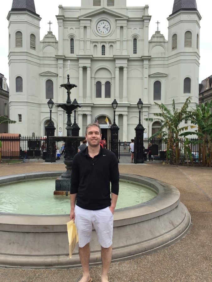Billy at St. Louis Cathedral