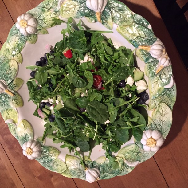 Greek Salad with Spinach