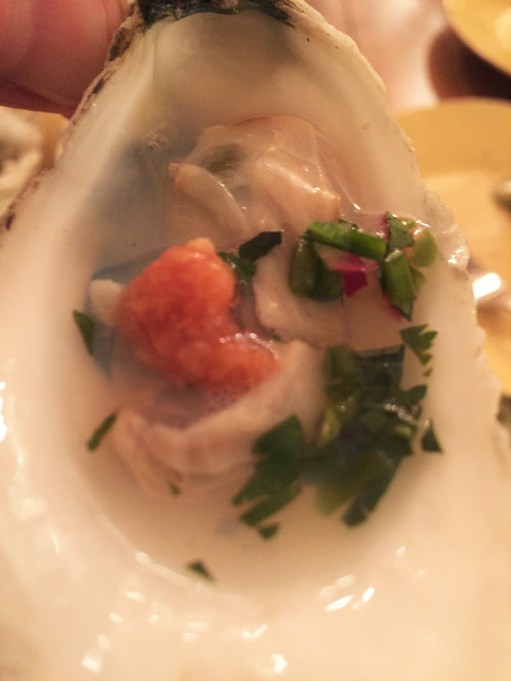 Grilled Oyster with Jalapeno Mignonette