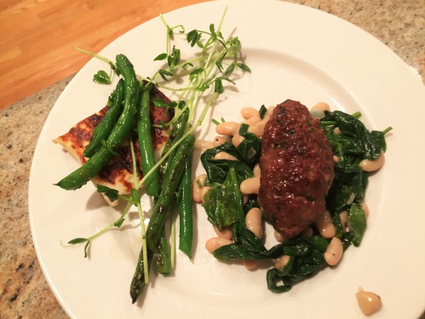 Merquez and Grilled Haloumi