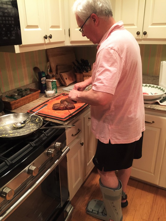 Psycho chef working through the pain