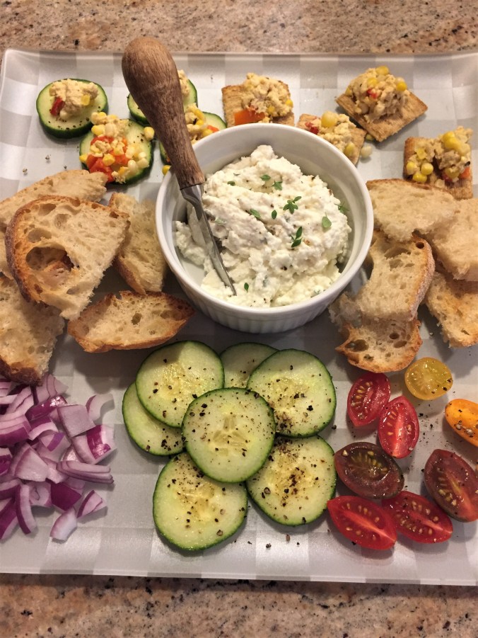 Ricotta with crudites