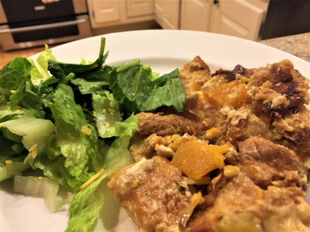 bread pudding serving