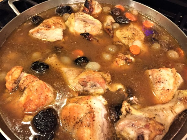 braise chicken and prunes