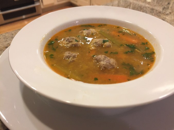 meatball soup bowl