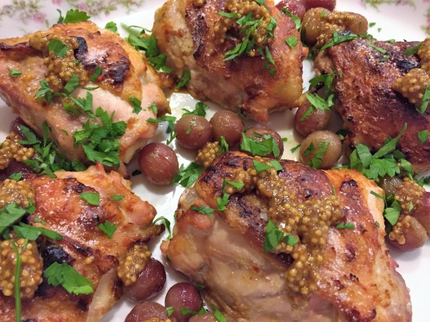 Yogurt Chicken with Mustard Seed Sauce