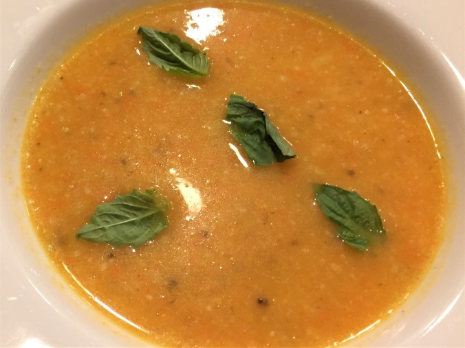 Carrot and cauliflower soup