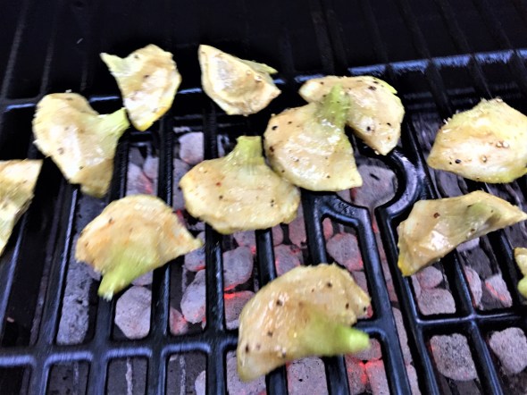 grilling artichokes