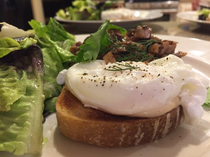 Mushroom tahini toast