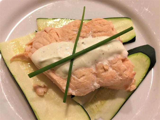 poached salmon