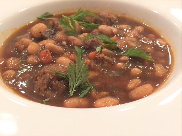 Bean and sausage stew