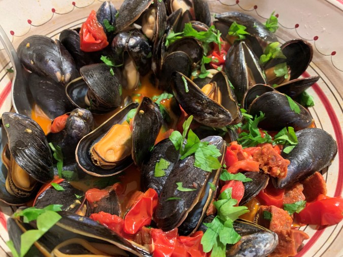 Mussels chorizo